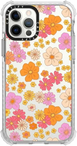 Miniatura 10 de Funda CASETiFY Ultra Impact para iPhone 12 / iPhone 12 Pro - Ditsy Daisies - Blanco - Transparente Frost