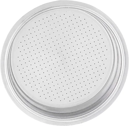 Miniatura 7 de Cesta de filtro de café ultrafina de acero inoxidable de doble capa, filtro poroso presurizado de 2.008 in, accesorios de repuesto para cafetera
