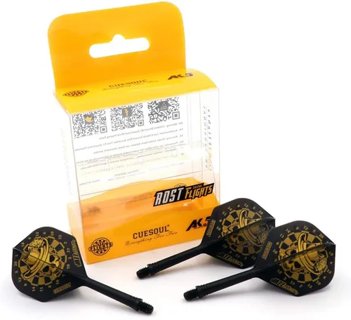 Miniatura 2 de CUESOUL JAZZ-METAL ROST - Eje de dardos integrado y vuelos de forma estándar, juego de 3 piezas CS-JMAK51XKLTJ
