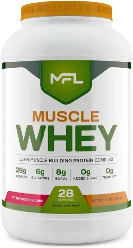 Miniatura 9 de MFL Muscle Whey Protein l 0.99 oz de Proteína l 0.28 oz BCAA l Keto Friendly l Keto l Bajo en carbohidratos l 2 libras (Chocolate Lava)