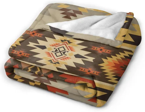 Miniatura 4 de HGOD DESIGNS Manta azteca con estampado del suroeste americano, suave, cálida y ligera para mujeres, para cumpleaños, Navidad, decoración del hogar