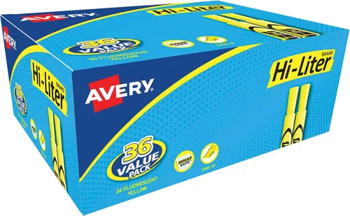 Miniatura 10 de Marcadores fluorescentes para escritorio HI-LITER, Amarillo fluorescente