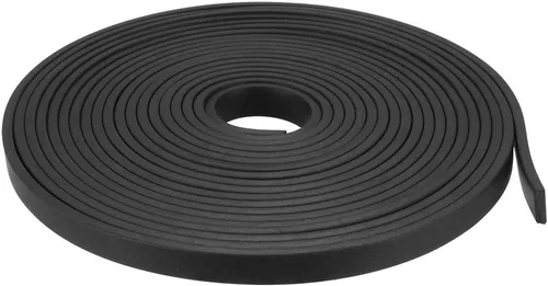 Miniatura 26 de uxcell Tira de sello de goma rectangular maciza, 0.197 in de ancho, 0.118 in de grosor, 3.3 ft de largo, color negro
