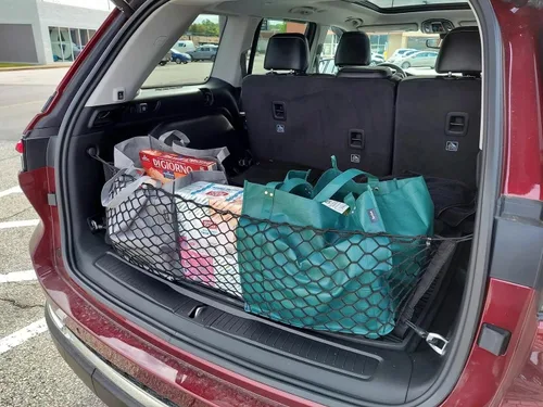 Miniatura 4 de Red de carga organizadora de maletero trasero para Jeep Grand Cherokee WL (5 asientos) 2022-2025 – Red de carga estilo sobre para SUV – Organizador