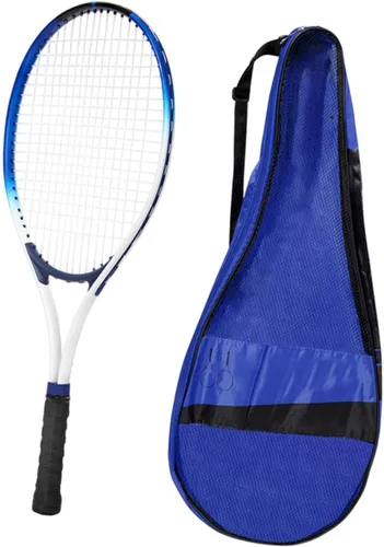 Miniatura 7 de kowaku Raqueta de tenis para entrenamiento interior y exterior, mango resistente a los golpes con bolsa para parque, jardín, adultos, estudiantes