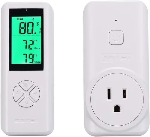 Miniatura 5 de DIGITEN Controlador de temperatura Salida de termostato inalámbrico Termostato de invernadero Enfriador de vino Controlador de temperatura