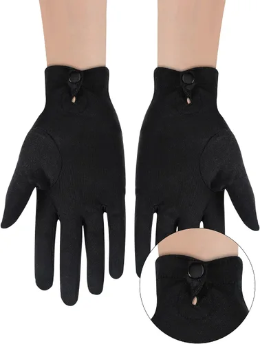 Miniatura 3 de SATINIOR Usher Pallbearer Parade - 6 pares de guantes de nailon para hombre, guantes de disfraz para funerarios, suministros formales de fiesta