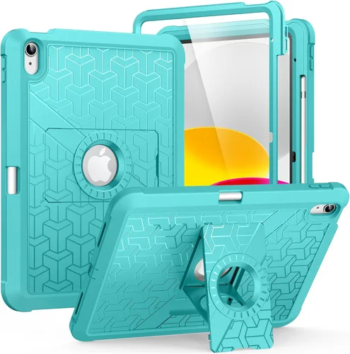 Miniatura 21 de MoKo Funda para iPad (A16) de 11ª/10ª generación 2025/2022, resistente a prueba de golpes, doble capa protectora de cuerpo completo, protector