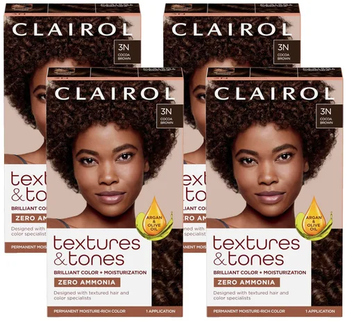 Miniatura 15 de Clairol Textures & Tones - Tinte permanente para el cabello, color de cabello negro sedoso 1B, paquete de 1 unidad 1B negro sedoso