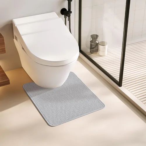 Miniatura 74 de TYUU Alfombras de Baño Antideslizantes Lavables, Tapete de Baño Súper Absorbente Delgado de Pila Baja para Secar Rápido, Alfombra de Baño Pequeña