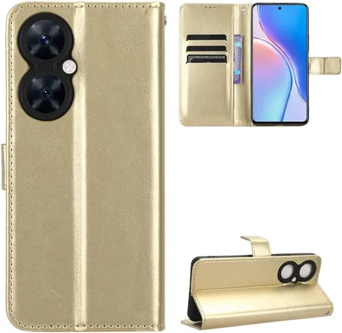 Miniatura 9 de Funda para Honor X50i, funda de cuero con tapa para Honor X50i 5G CRT-AN00 Case Gold Oro