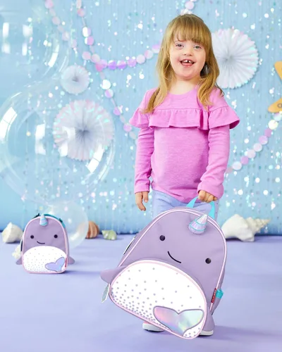 Miniatura 128 de Skip Hop - Mochila para preescolar, colección Zoo, para niños pequeños de 3 a 4 años, diseño de llama