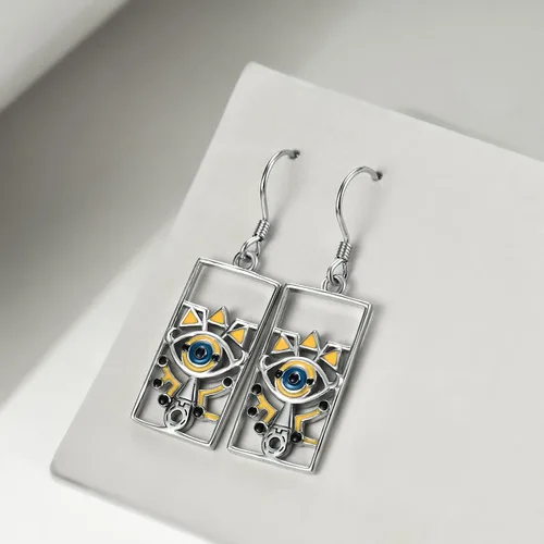 Miniatura 5 de CRMAD Aretes de anime de plata de ley, alas de setahongozelda para mujer, Metal, no conocido