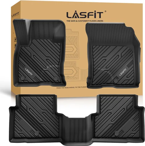 Miniatura 16 de LASFIT Alfombrillas delanteras para Ford F-150 2015-2026 F150 Lightning 2022-2025 SuperCrew & Super Cab Alfombra para todo tipo de clima, tapetes