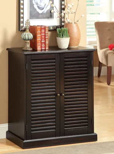 Miniatura 2 de Furniture of America Laires - Zapatero cerrado con 5 estantes, color espresso