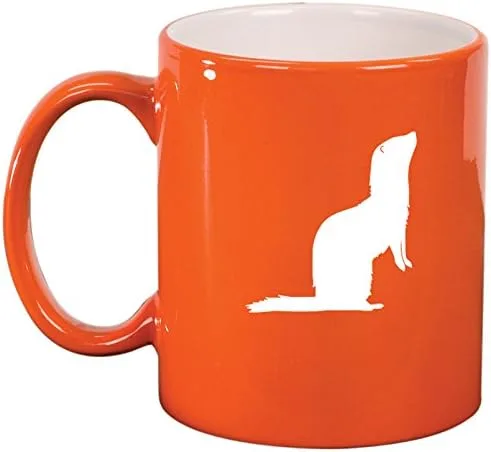Miniatura 3 de Cerámica Café Té Taza hurón, Negro