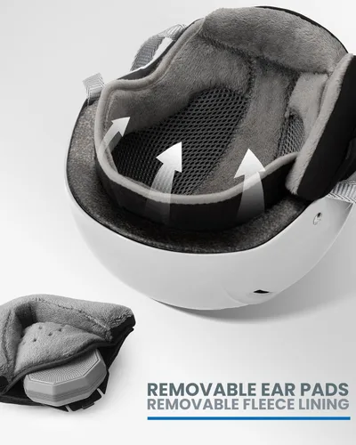 Miniatura 5 de OutdoorMaster Kelvin II - Casco de esquí para deportes de nieve, casco de snowboard para hombres, mujeres y jóvenes