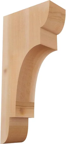Miniatura 82 de Ekena Millwork COR04X12X12NEB00RWR 4 pulgadas de ancho x 12 pulgadas de profundidad x 12 pulgadas de alto New Brighton Rough Sawn Corbel, cedro rojo