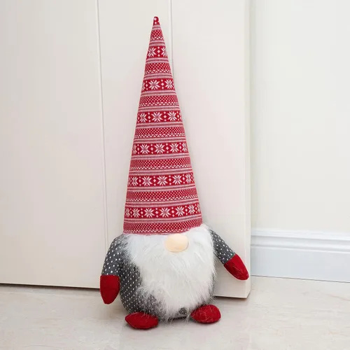 Miniatura 12 de Marwood Lindo tope de puerta decorativo para el hogar y la oficina, tope de puerta interior con peso de alpaca de tela de animal de peluche Gorra