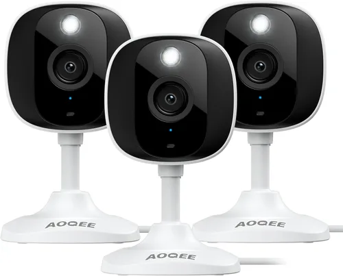 Miniatura 12 de AOQEE Cámaras 2K para Seguridad del Hogar - Cámara para Exteriores/Interiores para Perro/Gato/Mascota/Niñera/Bebé, Visión Nocturna a Color, Luz