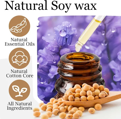 Miniatura 3 de Velas de regalo para mujeres, vela de cera de soja natural para el hogar perfumada perfecta para Navidad, cumpleaños, día de la madre, velas