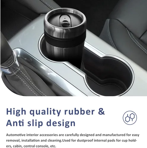 Miniatura 2 de Auovo Portavasos compatibles con accesorios Chevy Blazer 2019 2020 2021 2022 2023 2024 de silicona para decoración interior del automóvil