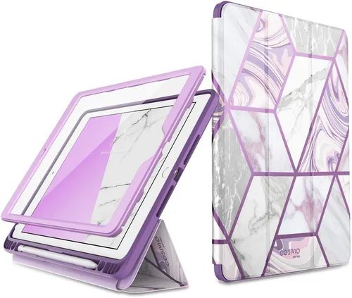 Miniatura 9 de i-Blason Cosmo - Funda para iPad de 9ª/8ª/7ª generación, iPad 10.2 (2021/2020/2019), triple pliegue de cuerpo completo con protector de pantalla Azul