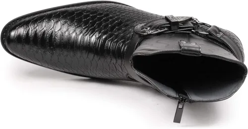 Miniatura 5 de Metrocharm Diego-01 - Botas vaqueras occidentales con hebilla para cinturón para hombre