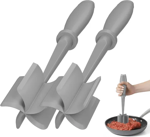 Miniatura 18 de 2 piezas de picadora de carne, molinillo de hamburguesa mejorado, picadora de carne premium resistente al calor para carne molida, herramienta