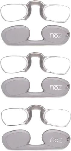 Miniatura 9 de Calabria Noz - Llavero para lentes de lectura sin brazos para la nariz, estuche rígido, para hombres y mujeres, para lector de bolsillo, mini