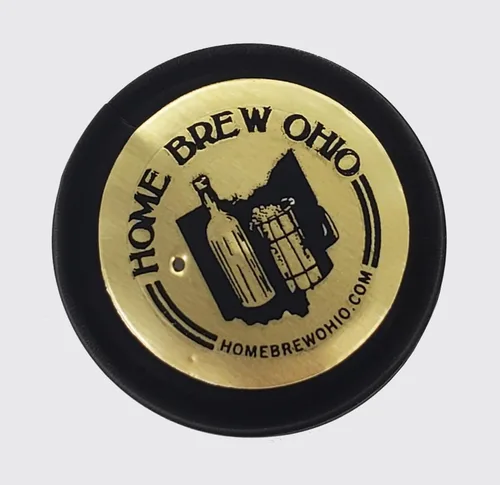 Miniatura 3 de Home Brew Ohio PVC negro con logotipo Home Brew Ohio negro sobre oro Top-500