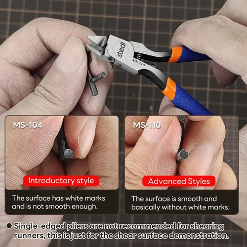 Miniatura 2 de stedi Pinza para modelo, cortador de rebabas con hoja única ultradelgada y resorte rígido Pinzas de hobby para reparación de Gundam