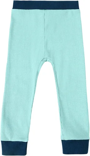 Miniatura 10 de OPAWO Pijama de bambú para niños pequeños, camiseta acanalada y pantalones de 2 piezas para niña, ropa de otoño para bebé, ropa de invierno de 1 a 7