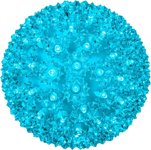 Miniatura 19 de Novelty Lights - Esfera de estrella de luz LED de 6 pulgadas con 50 luces, 100% verdadero parpadeo blanco cálido, bola de ornamento, cable