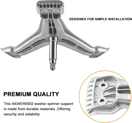 Miniatura 5 de 4434ER0002D 4434ER0002A Soporte para arandela giratoria de repuesto de AMI PARTS - Compatible con lavadora L.G. Reemplaza el soporte trasero