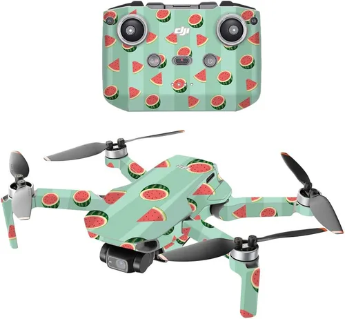 MightySkins - Compatible con DJI Mini 2 Dron portátil – Parche de sandía | Funda protectora de vinilo duradera y única | Fácil de aplicar, quitar y