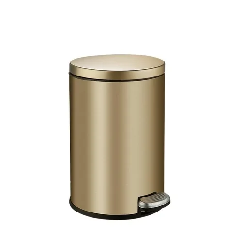 Contenedor de residuos Cubo De Basura De Metal De Acero Inoxidable Con Pedal, De 6L Cubo De Basura, A Prueba De Polvo, para Cocina, Baño, Lavabo Y