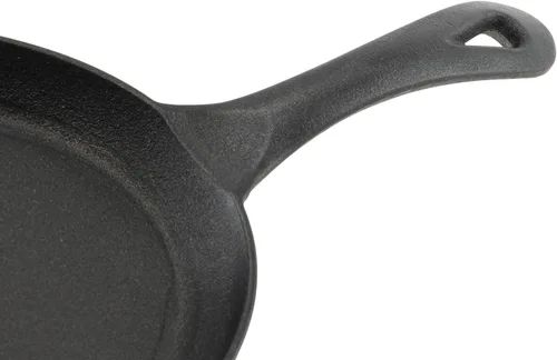 Miniatura 3 de Winco FS-2 - Juego de servidor Fajita de hierro fundido de 2 piezas, negro, marrón, mediano