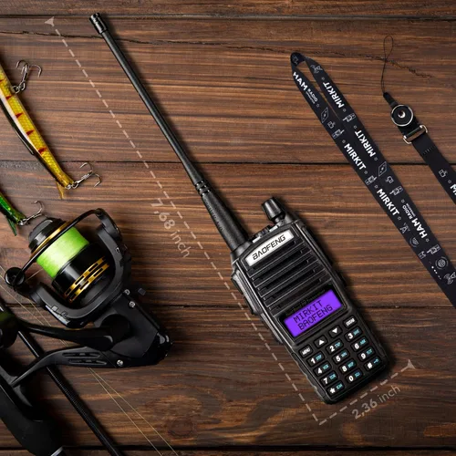 Miniatura 7 de Mirkit Baofeng - Radio de jamón UV-82 MK3 - Walkie Talkies de largo alcance 5 W de potencia máxima Radio bidireccional VHF/UHF 144-148/420-450 MHz