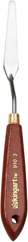 KINGART Cuchillo de paleta cónico TROWEL y herramienta de pintura para raspar, mezclar y pintar con pinturas al óleo y acrílicas