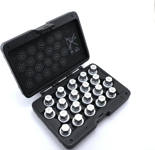 Miniatura 2 de TMAX Juego de llaves antirrobo de tuerca de bloqueo de rueda de 20 piezas para BMW