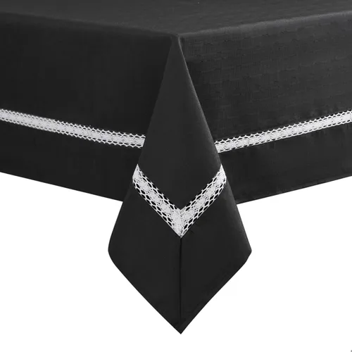 Miniatura 37 de EHouseHome Mantel de tela resistente con encaje blanco, impermeable, sin arrugas, resistente a las manchas, a prueba de aceite, para comedor