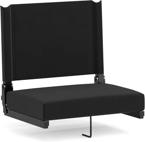 Miniatura 38 de Flash Furniture - asiento cómodo para usar en gradas de Flash - soporta 500 libras Silla de estadio ligera con asa y asiento ultra acolchado