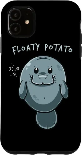 iPhone 11 Floaty Potato Manatí Chubby Sirena Sea Vaca Animal Estuche de Regalo