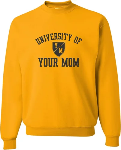 Miniatura 33 de Go All Out University of Your Mom - Sudadera con cuello redondo para hombre