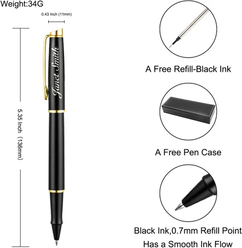 Miniatura 3 de Bolígrafos personalizados grabados, bolígrafo personalizado para hombres y mujeres, regalo personalizado para graduación, aniversario