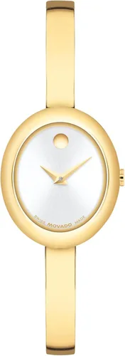 Miniatura 11 de Movado Women's Museum Bangle Watch – Swiss Quartz – 21 mm Case – Classic Stainless Steel Bracelet – Gift for Her