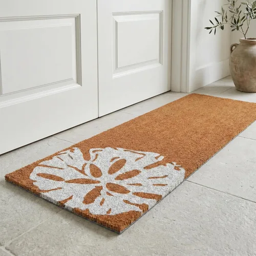 Miniatura 66 de Fab Habitat Felpudo extra grueso, tejido a mano, duradero, fibra de coco natural, entrada, puerta delantera, porche, patio, pájaros en rama, gris
