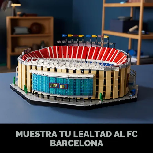 Miniatura 2 de LEGO Icons Camp NOU – FC Barcelona Soccer Stadium 10284 - Kit de construcción grande para adultos, idea de regalo