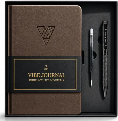 Miniatura 10 de The Vibe Journal Diario guiado de atención plena de 13 semanas para hombres Indicaciones diarias dinámicas, ejercicios prácticos y herramientas